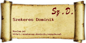 Szekeres Dominik névjegykártya